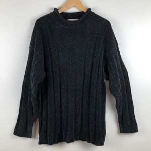 Lemon & Soda Specked Black Sweater